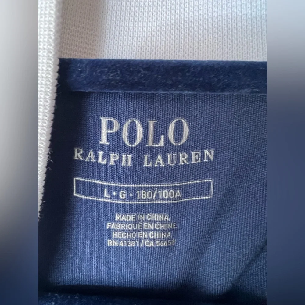 Polo Ralph Lauren Mens Large Tennis Mesh‎ Colorblock Zip Track Jacket